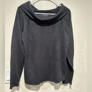 Designers originals XL black sweater‎ 90’s fold over collar vintage inspired